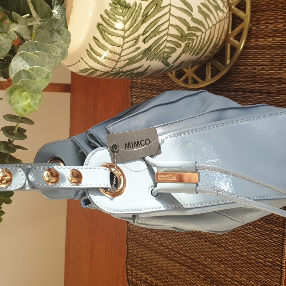 Mimco Com-pleat pouch bag mist blue - Picture 5 of 7